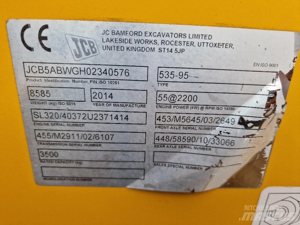 JCB 2014 JCB 535-95 伸縮臂操作車