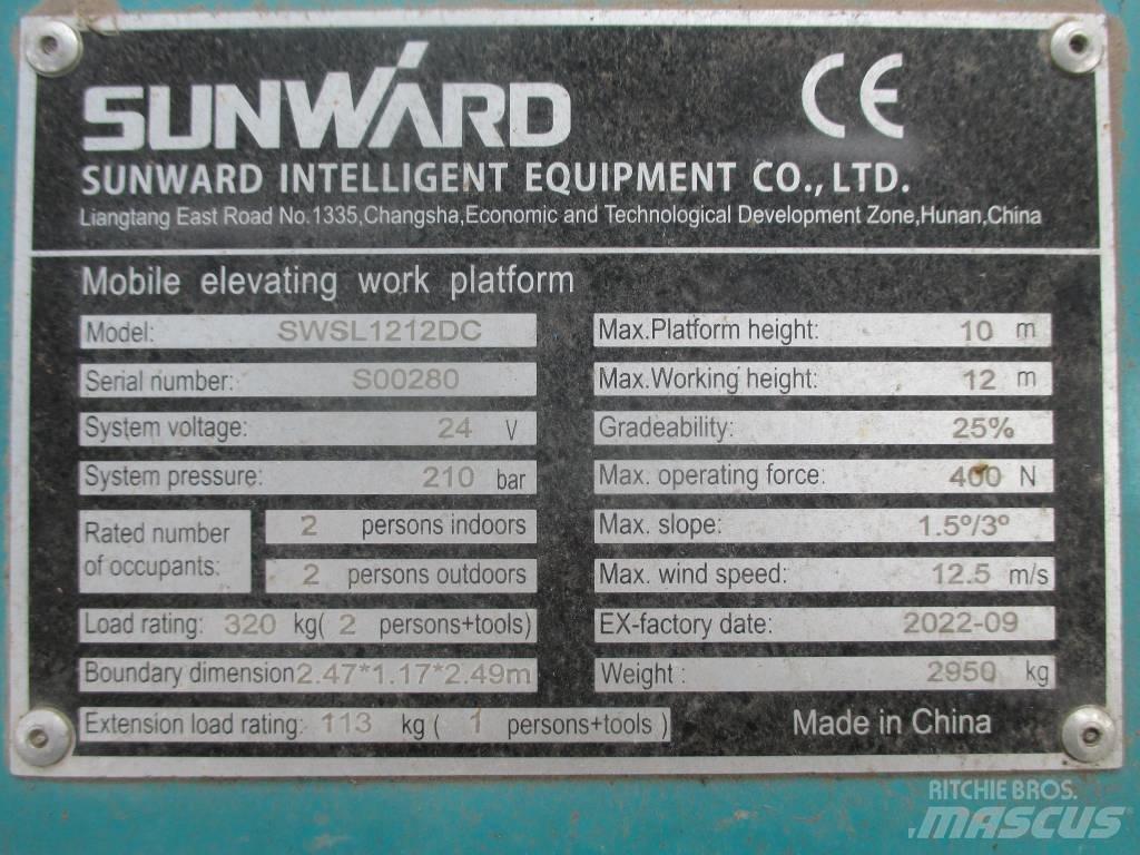 Sunward SWSL 1212 DC 剪式升降機