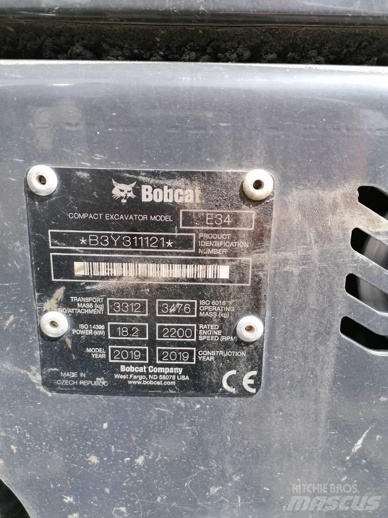 Bobcat E34 小型挖土機/掘鑿機<7t(小型挖掘機)