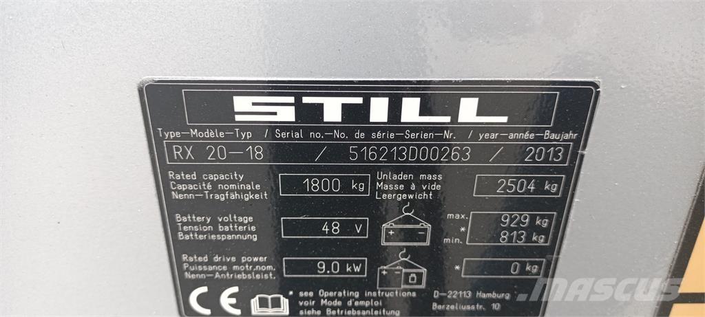 Still RX20-18 電動堆高機