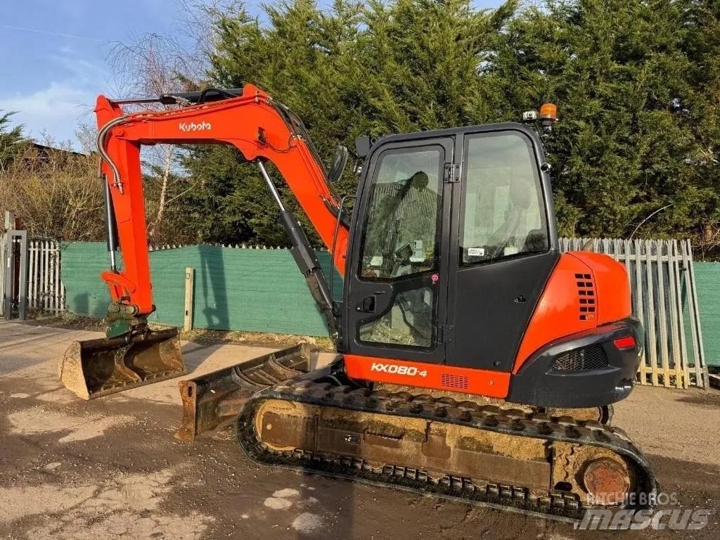 Kubota KX 080-4 中型挖土機/掘鑿機/挖掘機 7t-12t