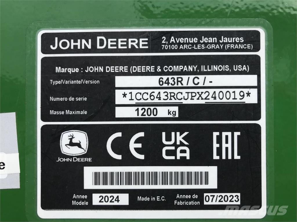 John Deere 6R 110 曳引機
