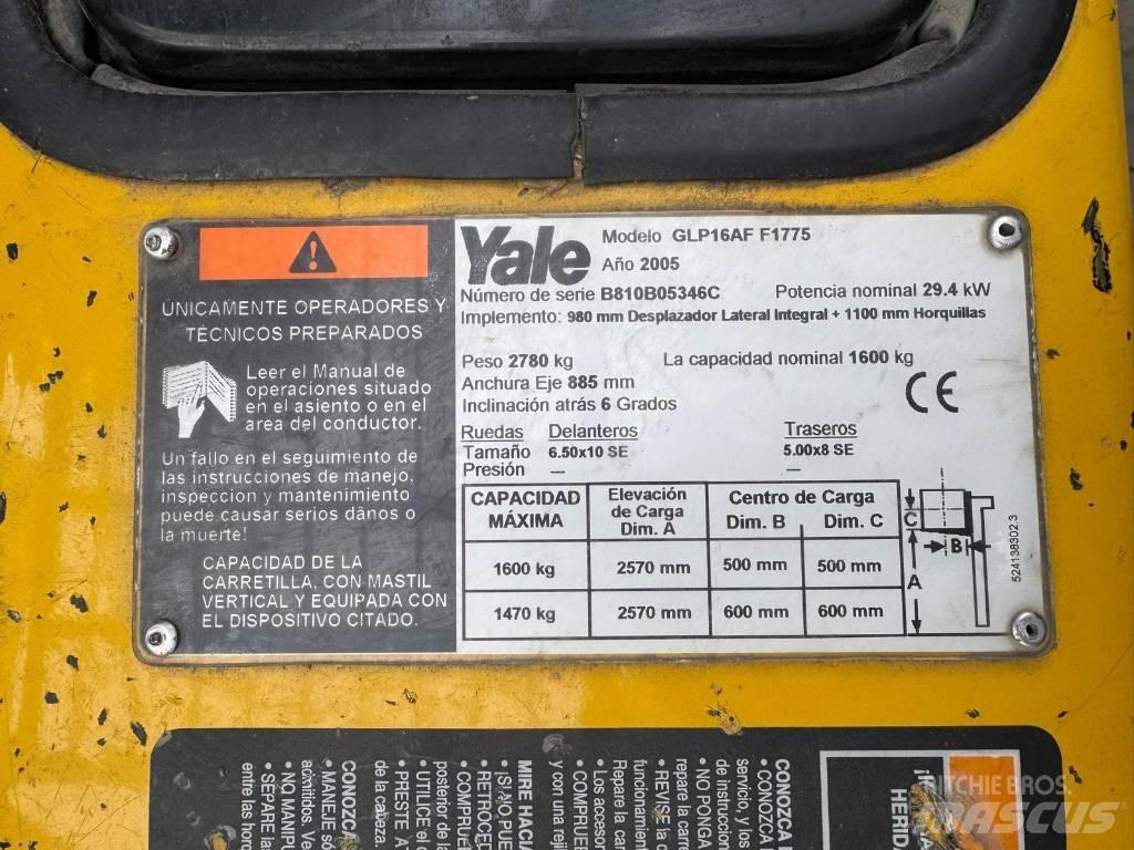 Yale GLP 16 AF F1775 液化石油氣LPG卡車