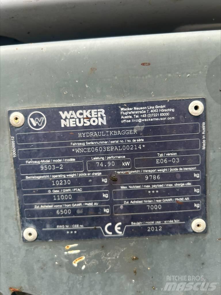 Wacker Neuson 9503 旋轉式挖土機/掘鑿機/挖掘機