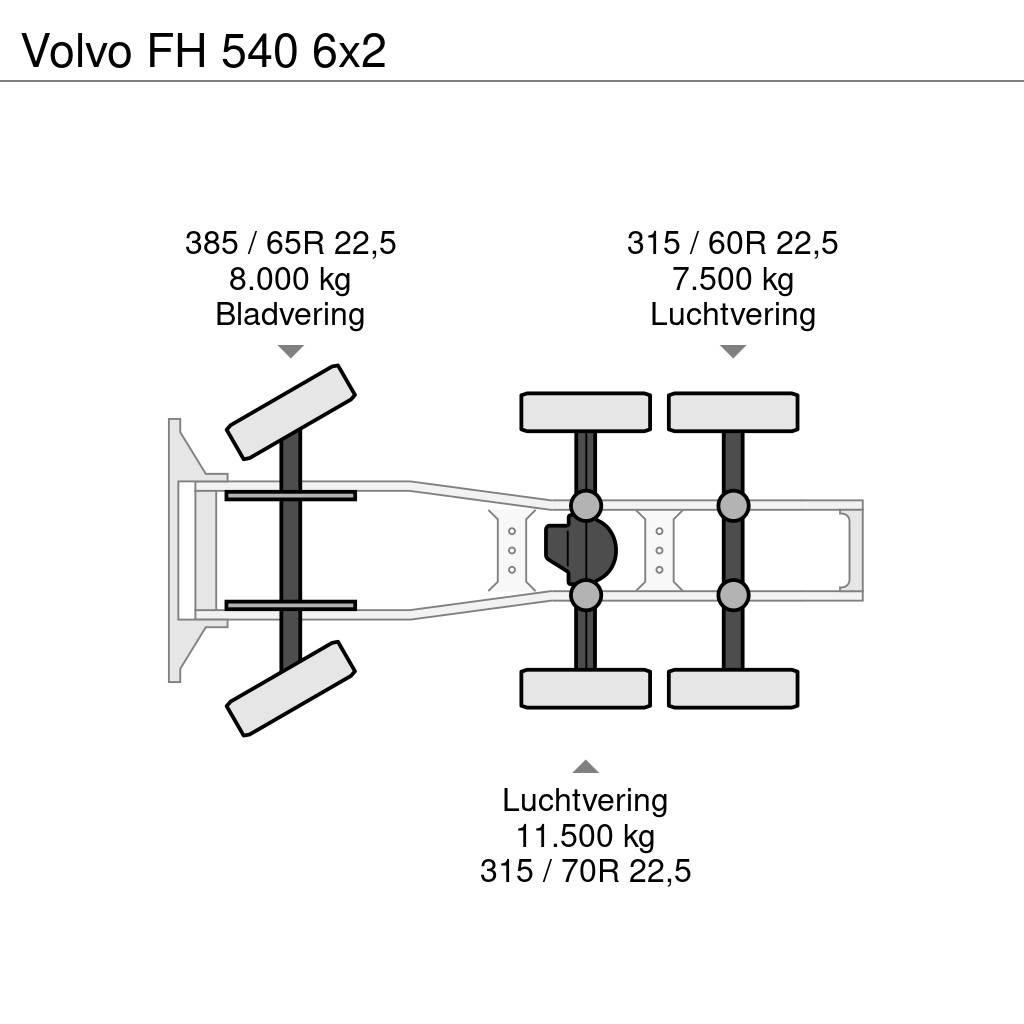 Volvo FH 540 6x2 曳引機組件