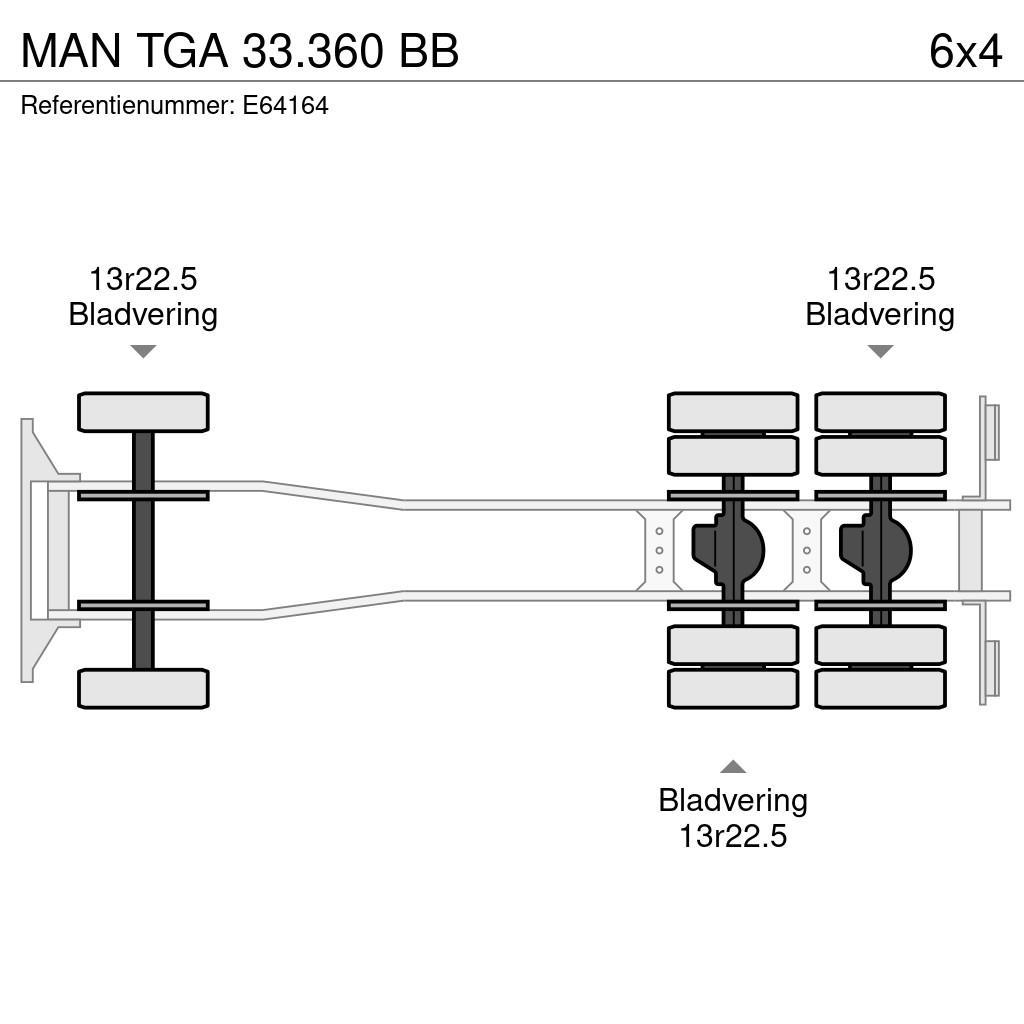 MAN TGA 33.360 BB 吊鉤式起重車