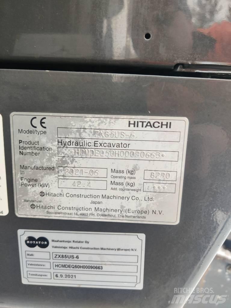 Hitachi ZX85US-6 中型挖土機/掘鑿機/挖掘機 7t-12t