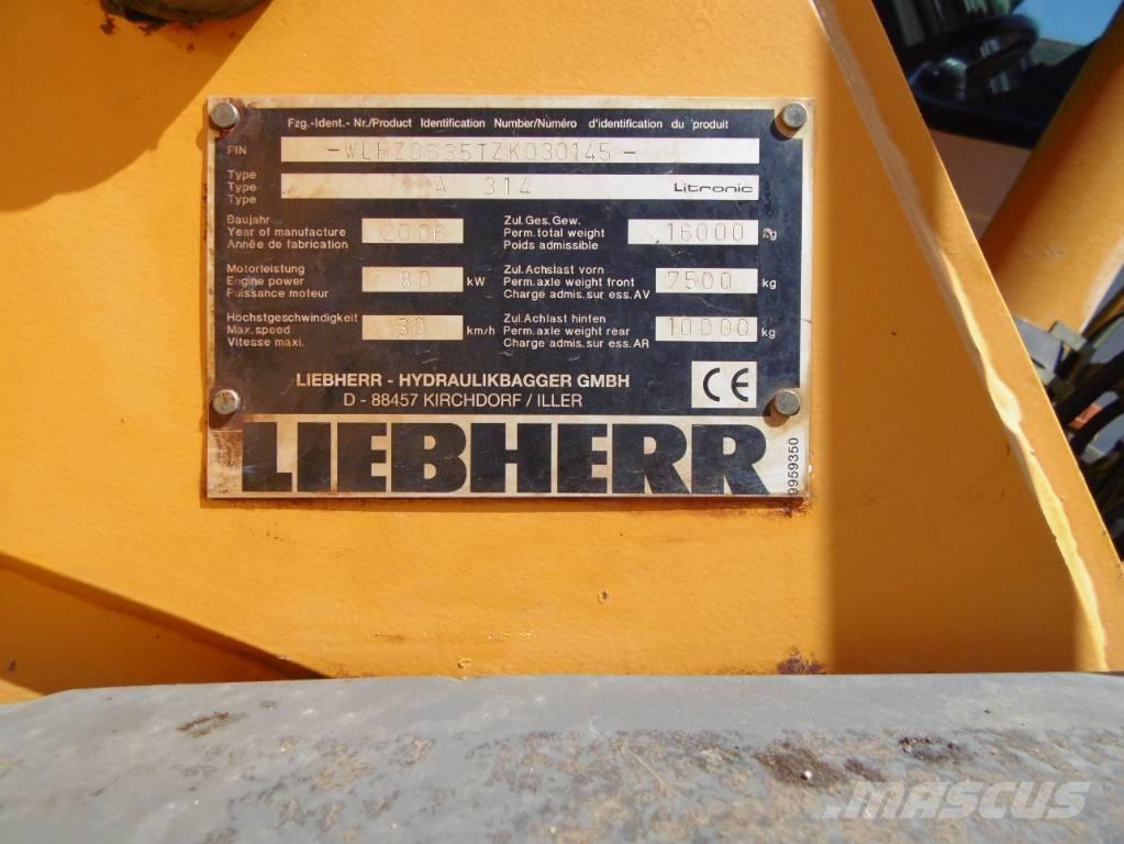 Liebherr A314 旋轉式挖土機/掘鑿機/挖掘機