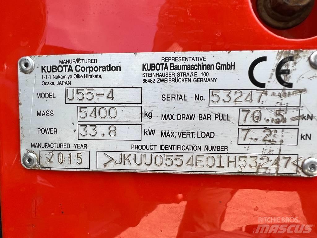 Kubota U 55-4 小型挖土機/掘鑿機<7t(小型挖掘機)