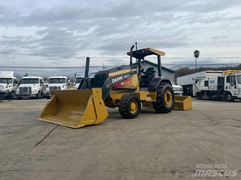 John Deere 210L EP 前端裝載機和挖掘機