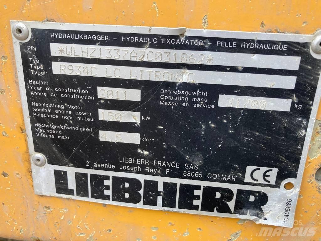 Liebherr R 934 C 履帶式 挖土機/掘鑿機/挖掘機