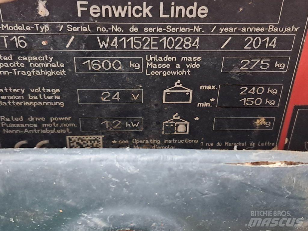 Linde T16 低架升降機