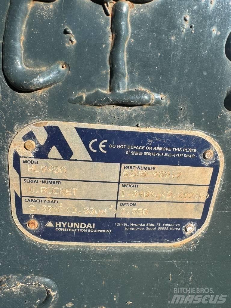 Hyundai HL 940 輪胎式裝載機