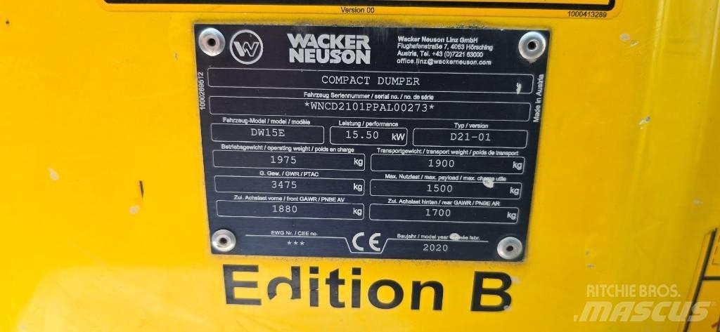 Wacker Neuson DW15e 側卸礦車
