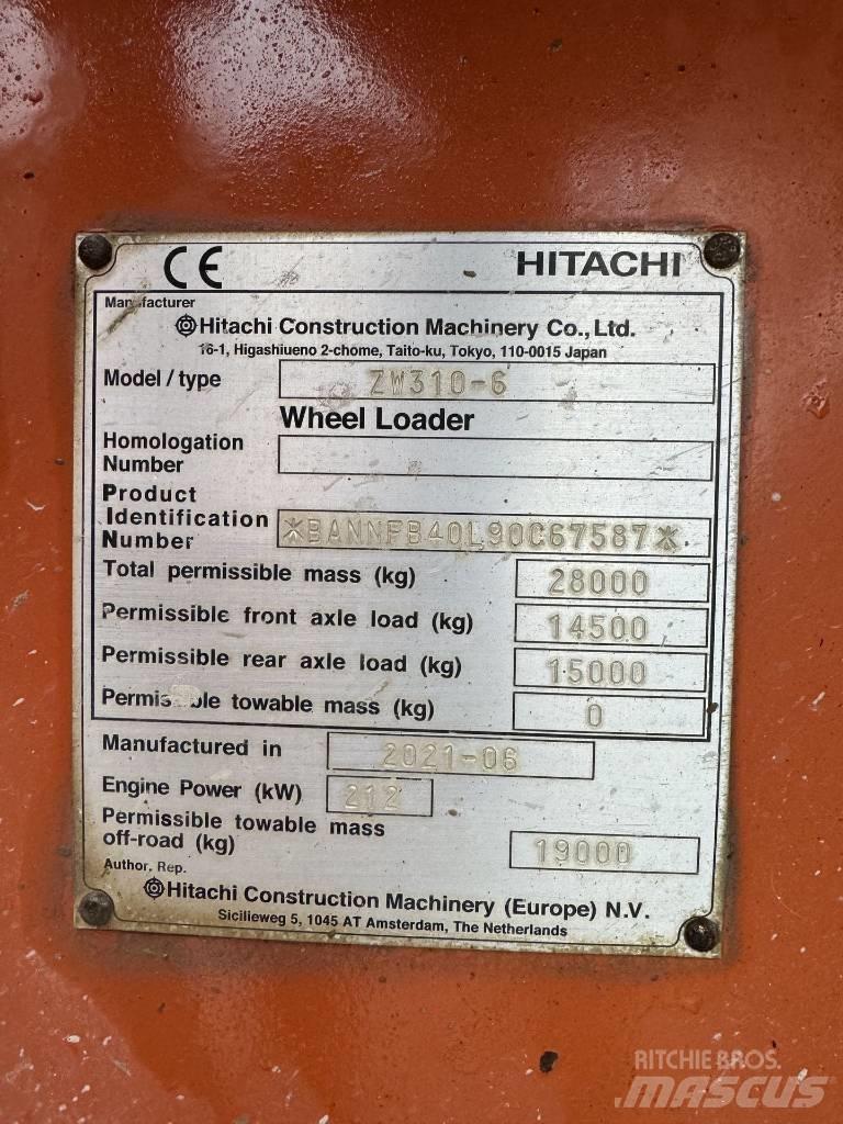 Hitachi ZW 310-6 輪胎式裝載機