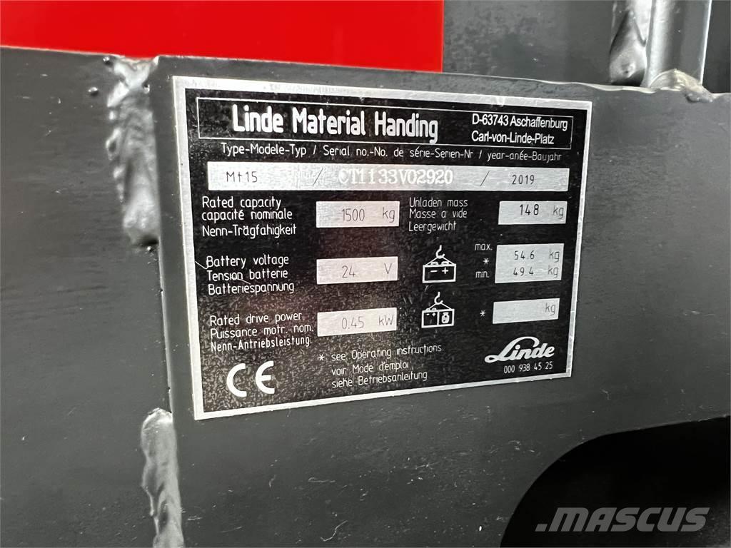 Linde MT15 行走控制式堆積機