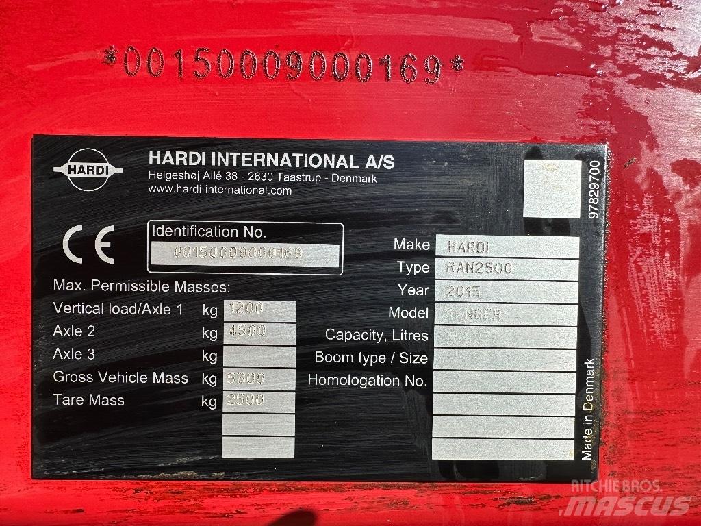 Hardi Ranger 2500 牽引式噴霧機