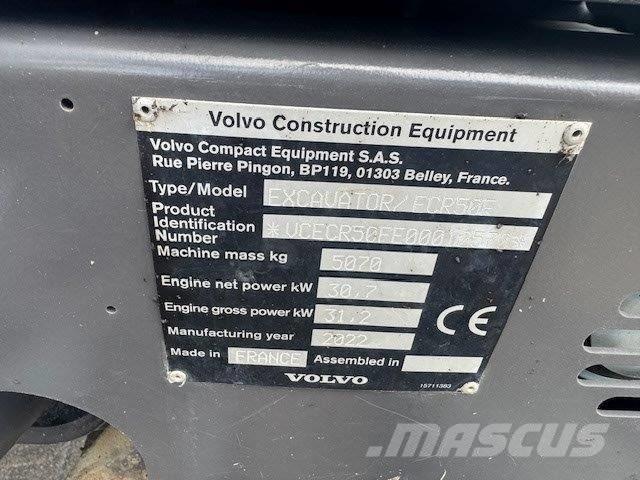Volvo ECR50F 小型挖土機/掘鑿機<7t(小型挖掘機)