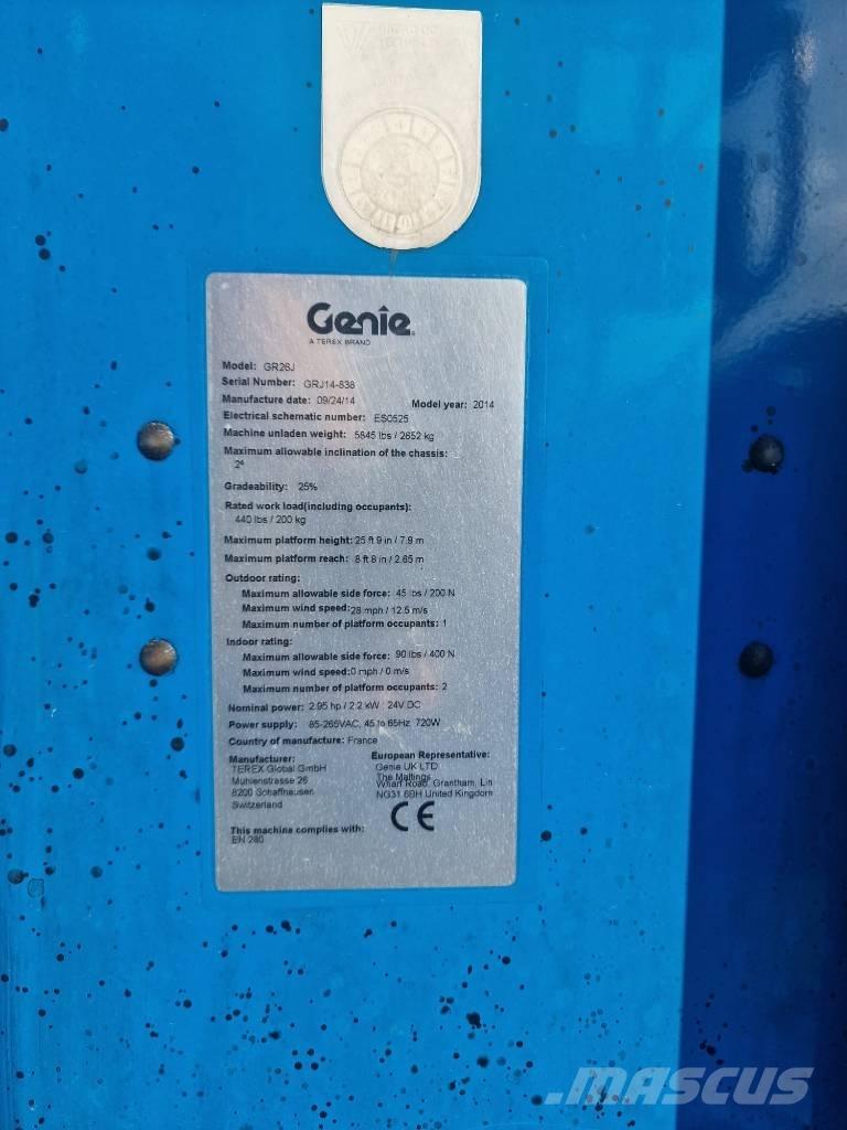Genie GR 26 J 垂直升降工作台