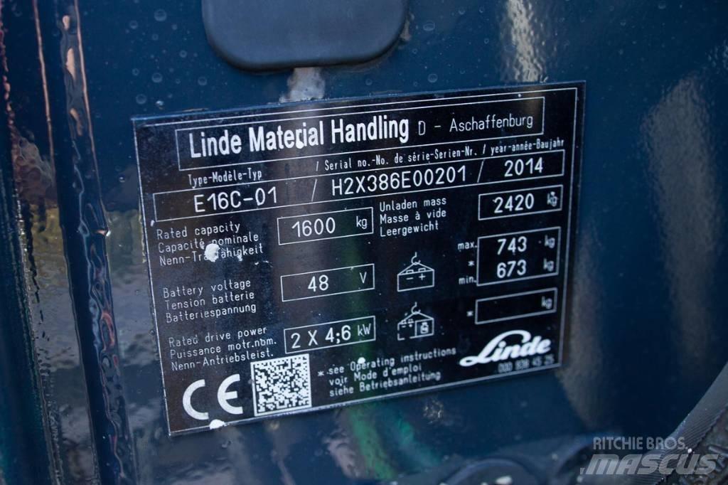 Linde E 16 電動堆高機