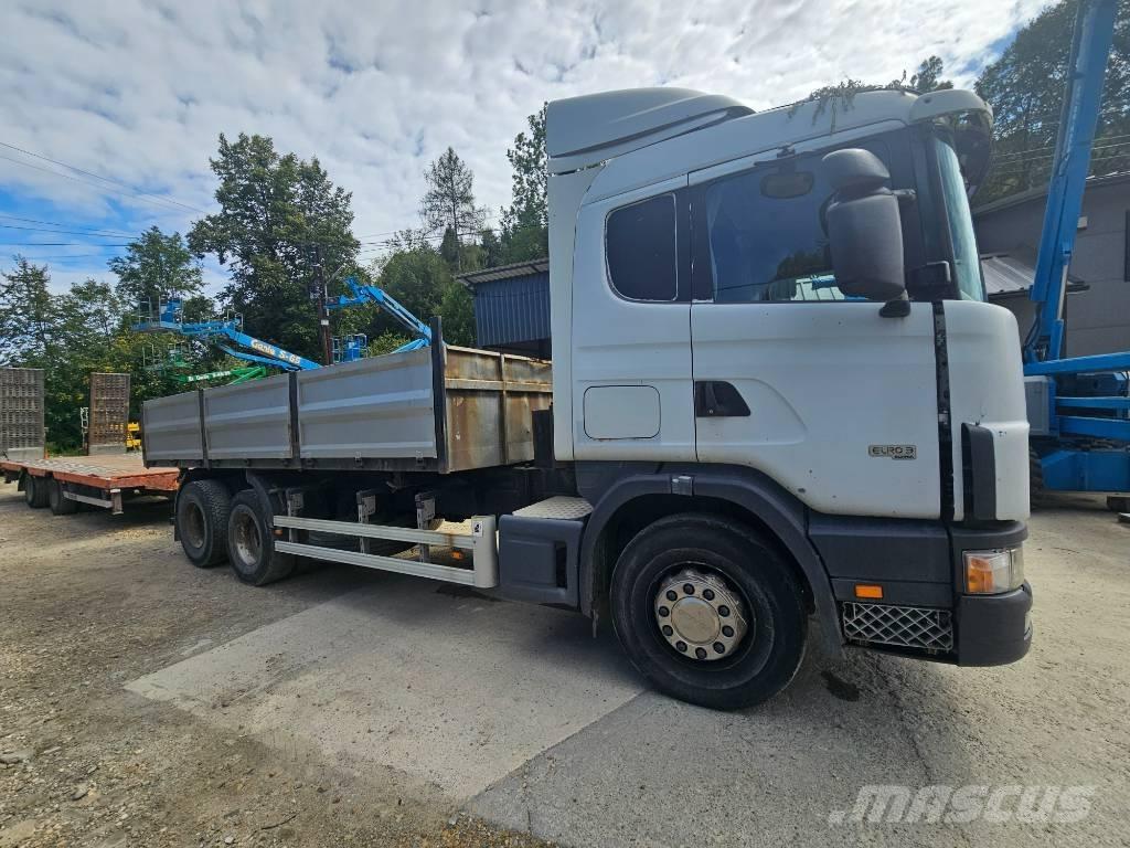 Scania 114 G 380 平板式/側卸式卡車