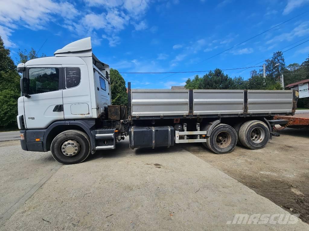Scania 114 G 380 平板式/側卸式卡車