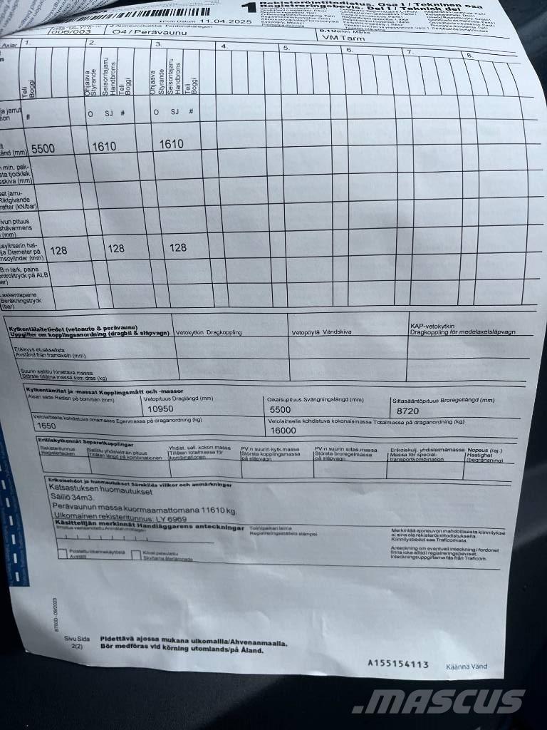 Volvo FH 13 540 曳引機組件