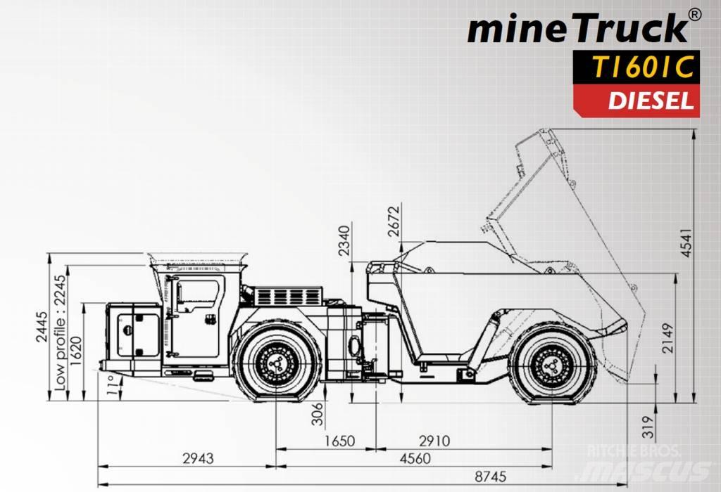  Aramine T1601C 地下礦用卡車和吊車