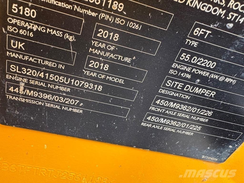 JCB 6T FT 側卸礦車