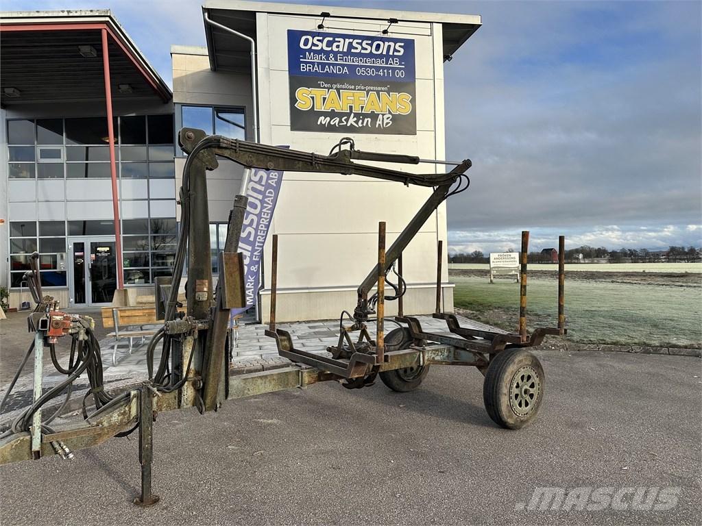  Enkelaxlad Vedkärra 林業拖車