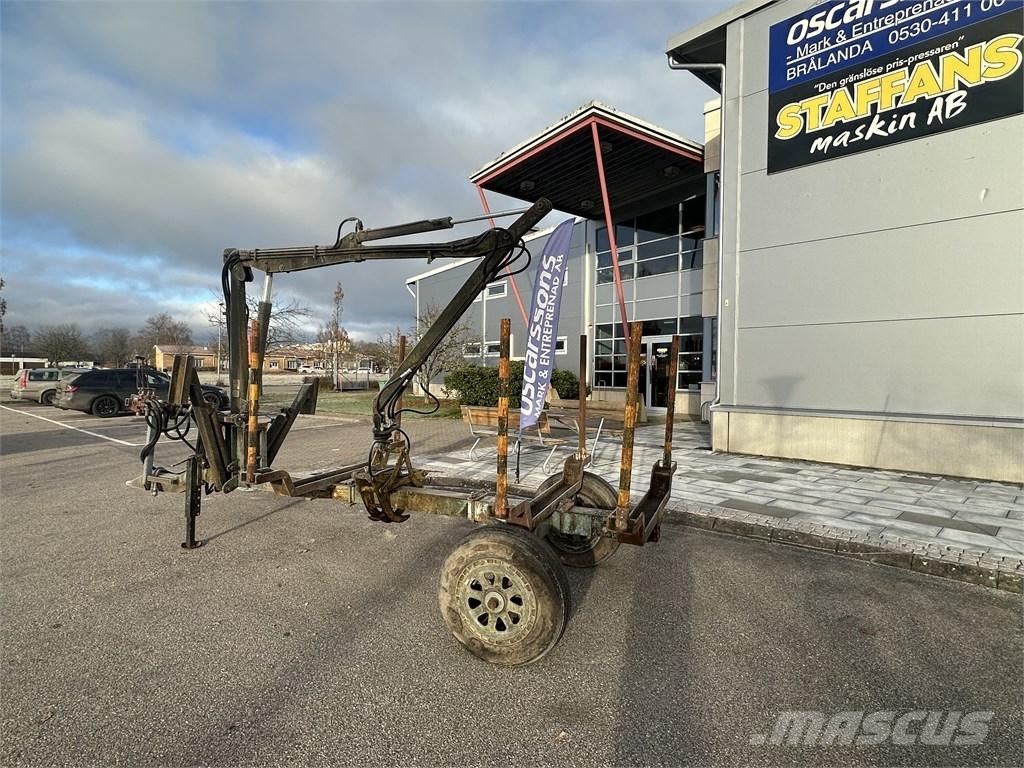  Enkelaxlad Vedkärra 林業拖車