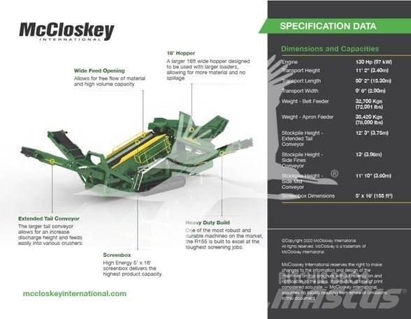 McCloskey R155 篩分機