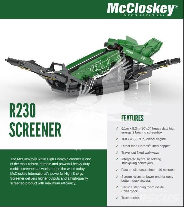 McCloskey R230 篩分機