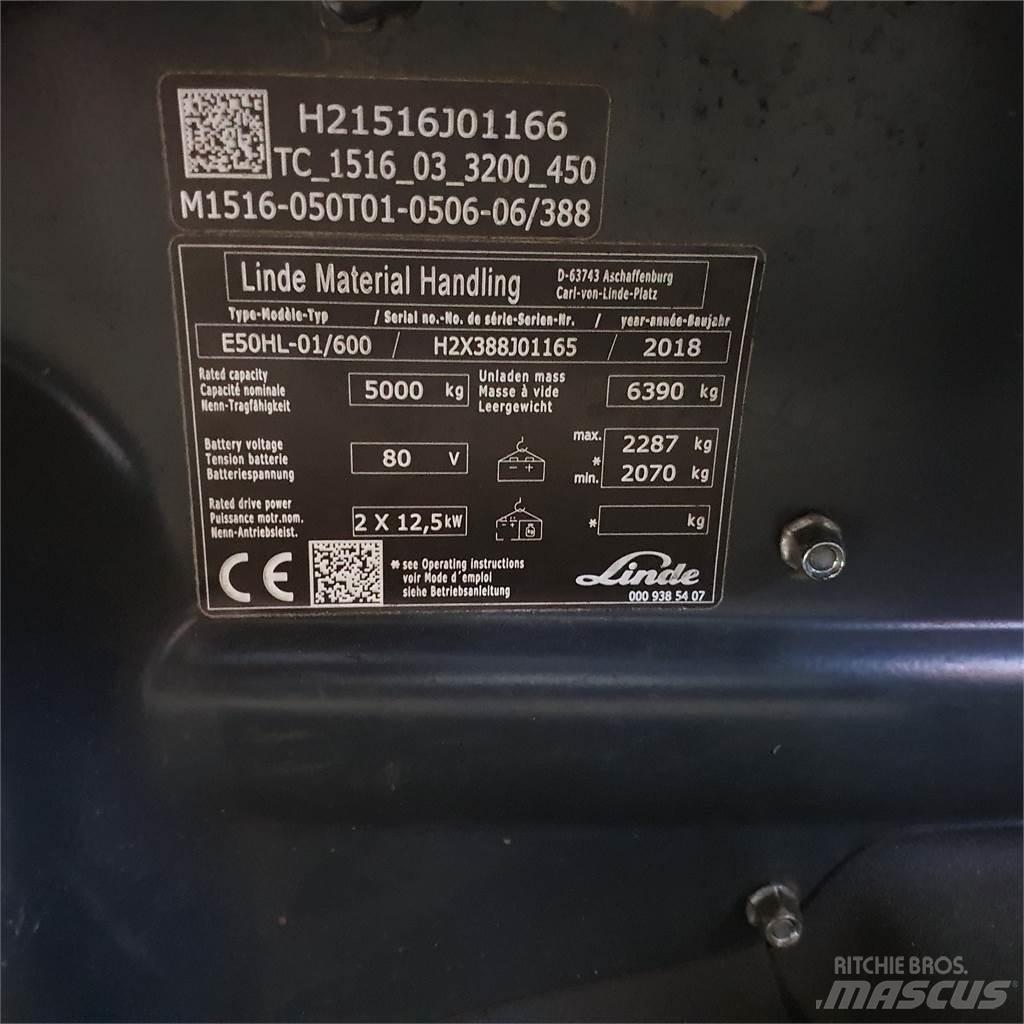 Linde E50/600HL 電動堆高機