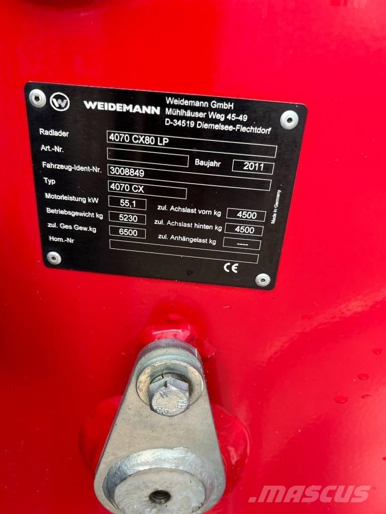 Weidemann 4070CX80LP 輪胎式裝載機