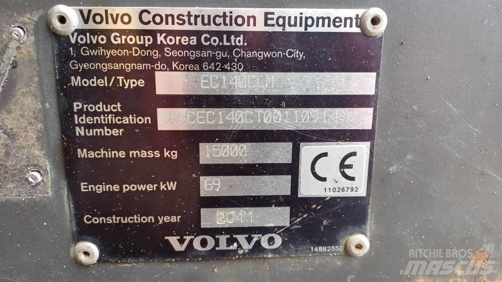 Volvo EC 140 C L M 履帶式 挖土機/掘鑿機/挖掘機