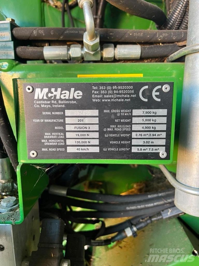 McHale Fusion 3 Plus 圓型牧草打包機