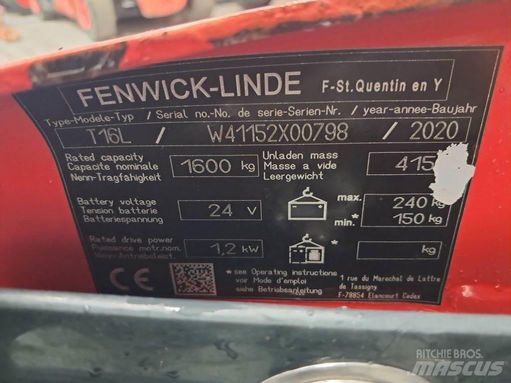 Linde T16L 手拉式油壓拖板車