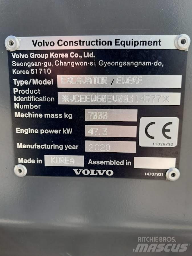 Volvo EW 60 E 旋轉式挖土機/掘鑿機/挖掘機
