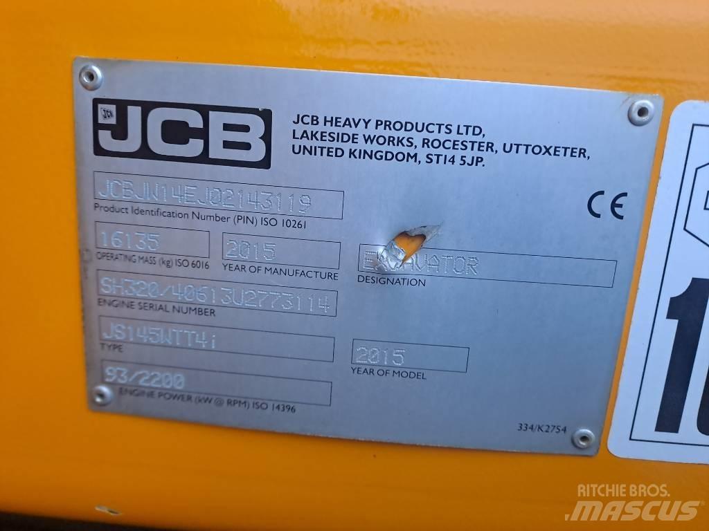 JCB JS145 W 旋轉式挖土機/掘鑿機/挖掘機