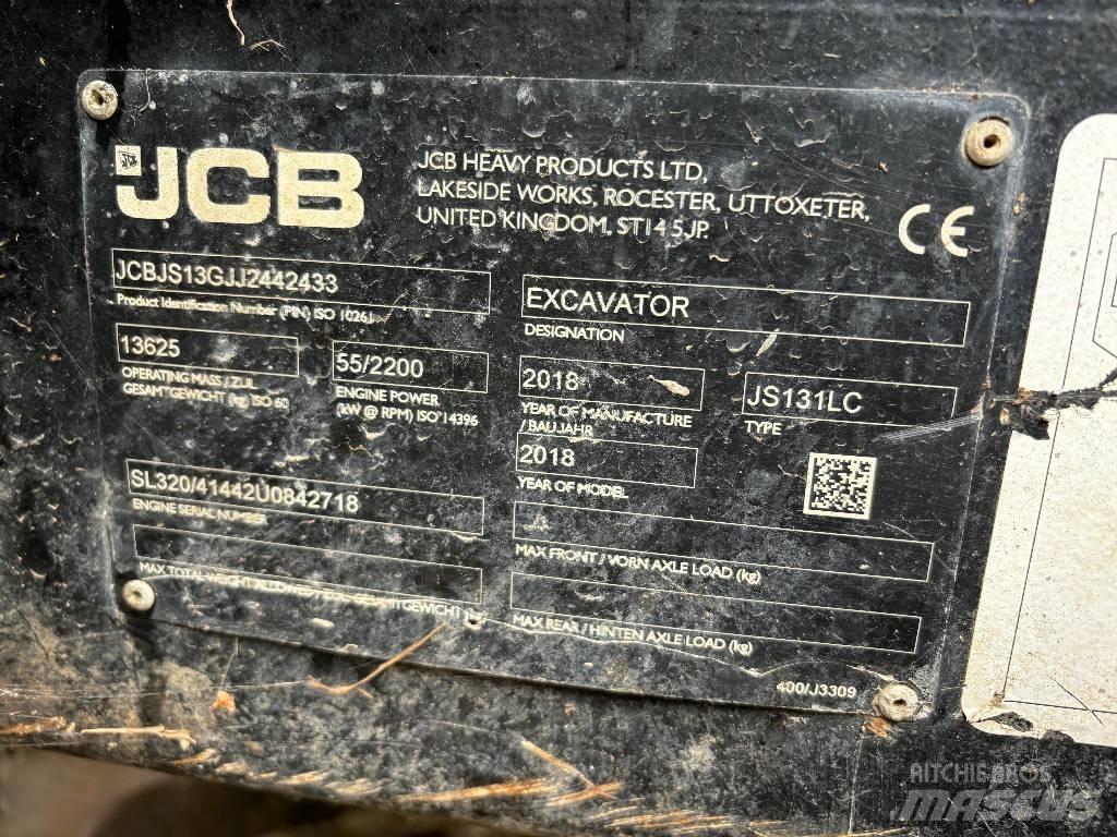 JCB JS 131 LC 履帶式 挖土機/掘鑿機/挖掘機