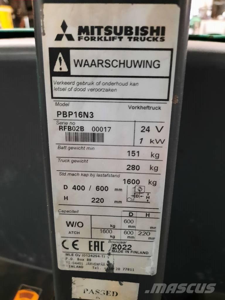 Mitsubishi PBP16N3 低架升降機