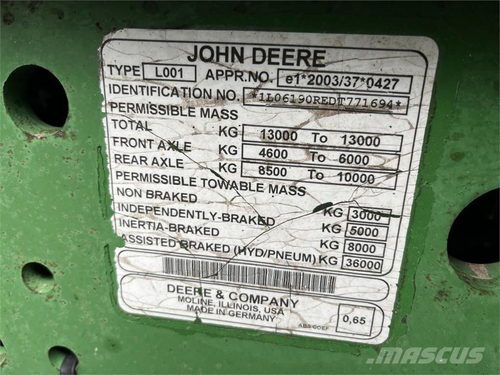 John Deere 6190R 曳引機