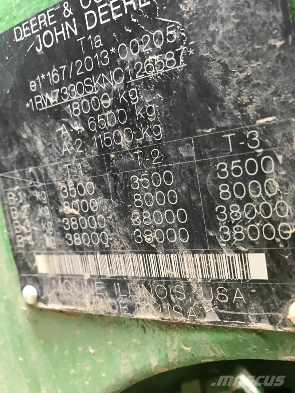 John Deere 7R 330 曳引機