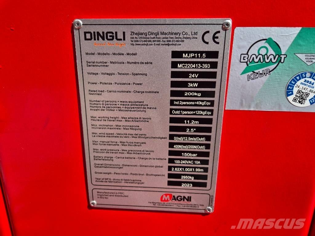 Magni MJP 11.5 曲臂高空作業車