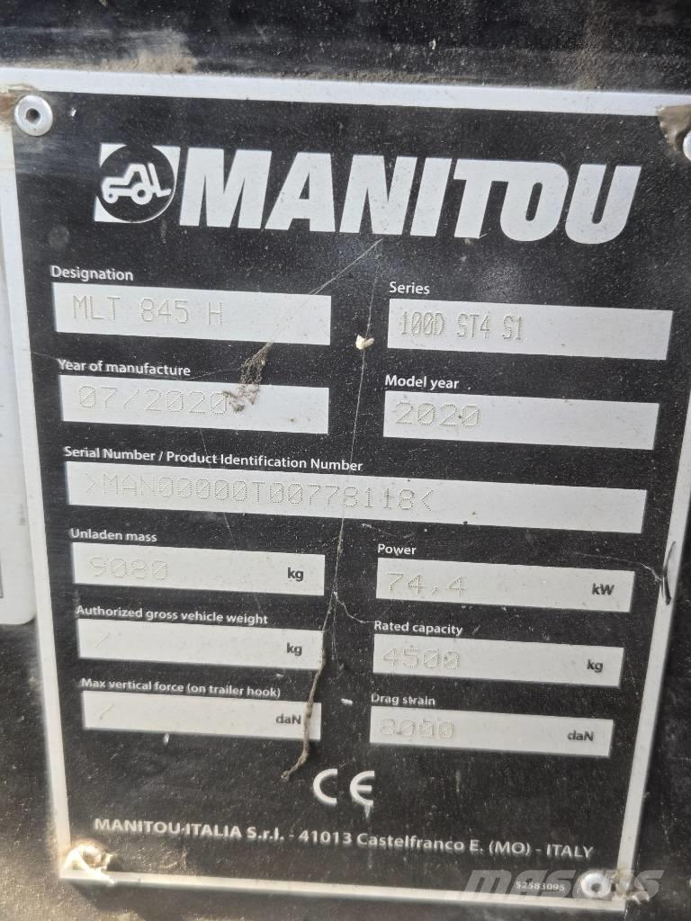 Manitou MLT 845 伸縮臂操作車