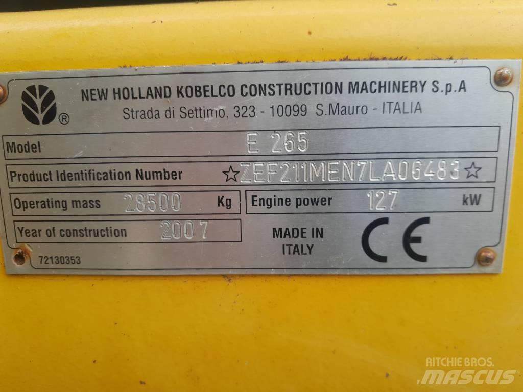 New Holland E 265 履帶式 挖土機/掘鑿機/挖掘機