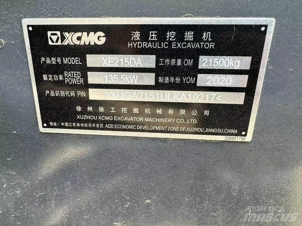 XCMG XE 215 DA 履帶式 挖土機/掘鑿機/挖掘機