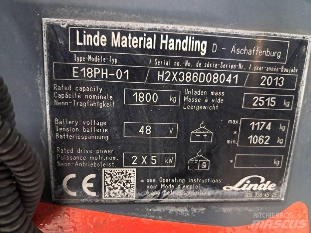 Linde E18PH 電動堆高機