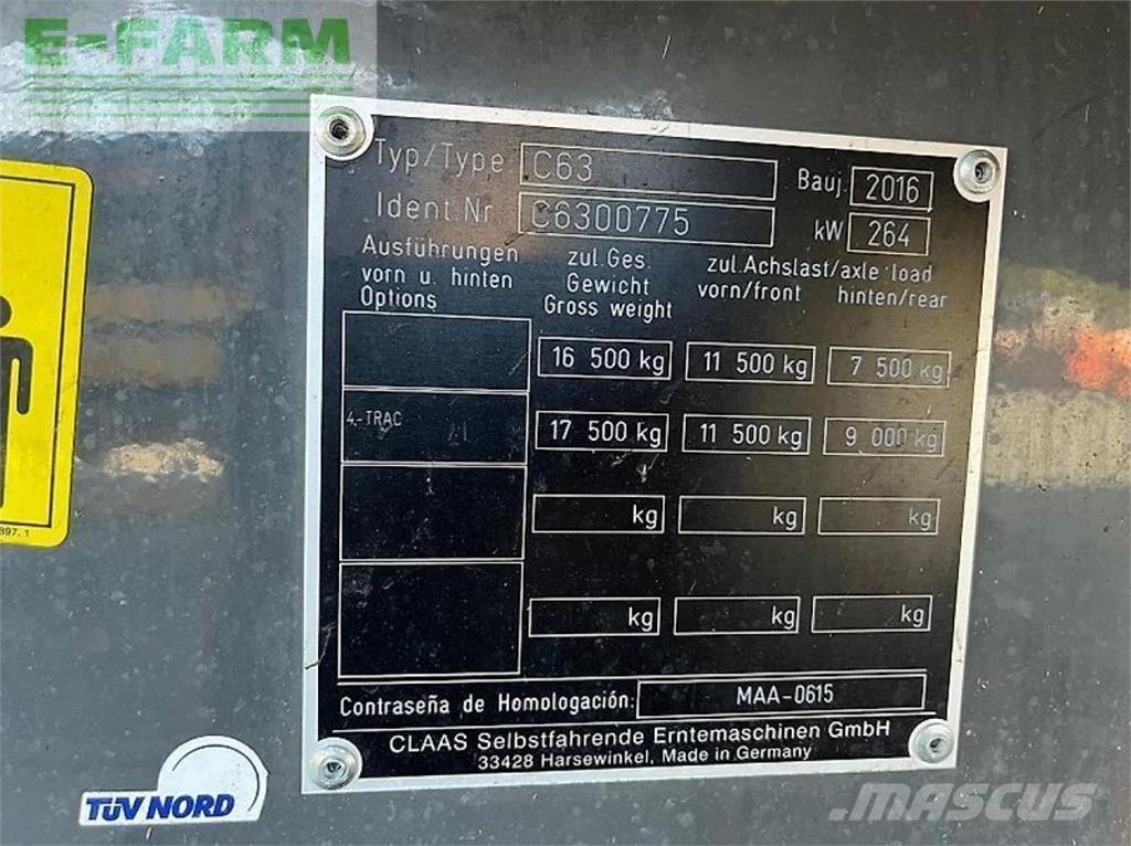 CLAAS lexion 630 聯合收穫機